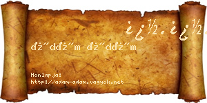 Ádám Ádám névjegykártya